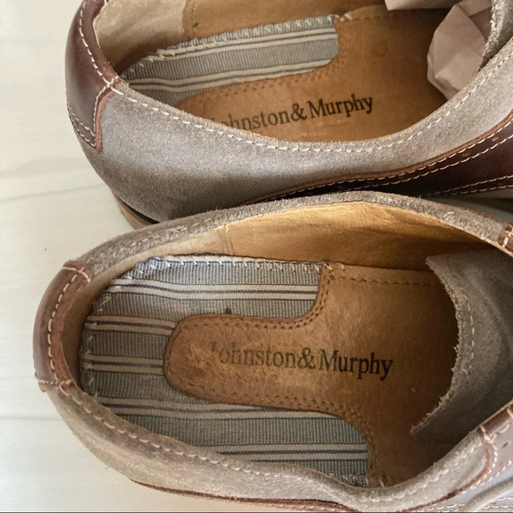 Johnston & Murphy Suede‎ Oxfords Two Tone 10.5 - Picture 4 of 7